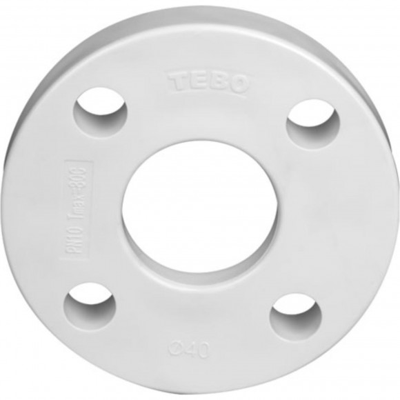 Фланец TEBO бел. PP-R пластиковый 50 (50 PN10/Ду 40) (4/48), арт. 030090903 Фланец TEBO бел. PP-R пластиковый 50 (50 PN10/Ду 40) (4/48), арт. 030090903