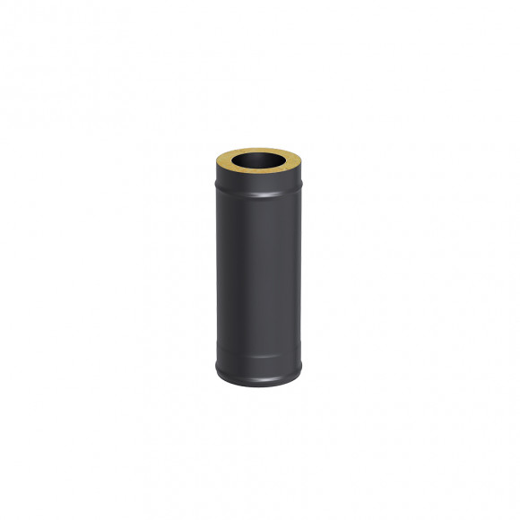 Сэндвич-труба BLACK (AISI 430/0,8мм), L-0,5м (150x250)