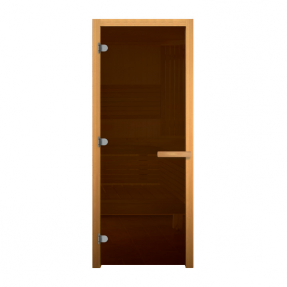 Дверь стеклянная Бронза (Осина, 8, 190х80, Бронза, 28)