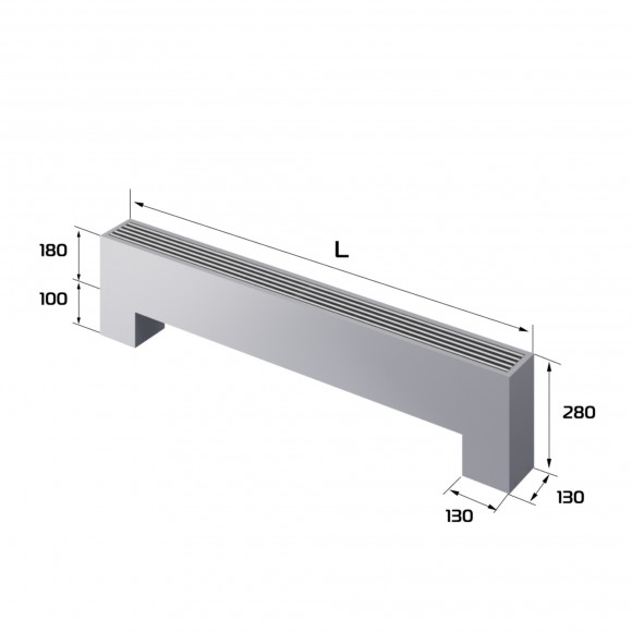 Конвектор напольный Royal Thermo STEP-180/130/1700-3-N-SS-LG-NA Конвектор напольный Royal Thermo STEP-180/130/1700-3-N-SS-LG-NA