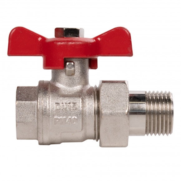 Кран шаровый Royal Thermo OPTIMAL 1/2" НГ, бабочка Кран шаровый Royal Thermo OPTIMAL 1/2" НГ, бабочка