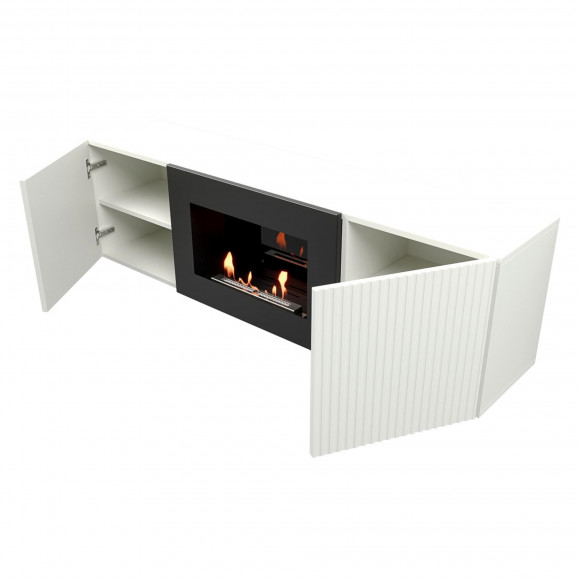 Тумба с биокамином Firelight BFP/P-1400L белая Тумба с биокамином Firelight BFP/P-1400L белая