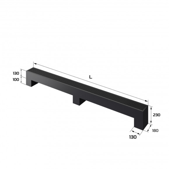Конвектор напольный Royal Thermo STEP-130/180/2200-2-N-BL-LG-BL Конвектор напольный Royal Thermo STEP-130/180/2200-2-N-BL-LG-BL