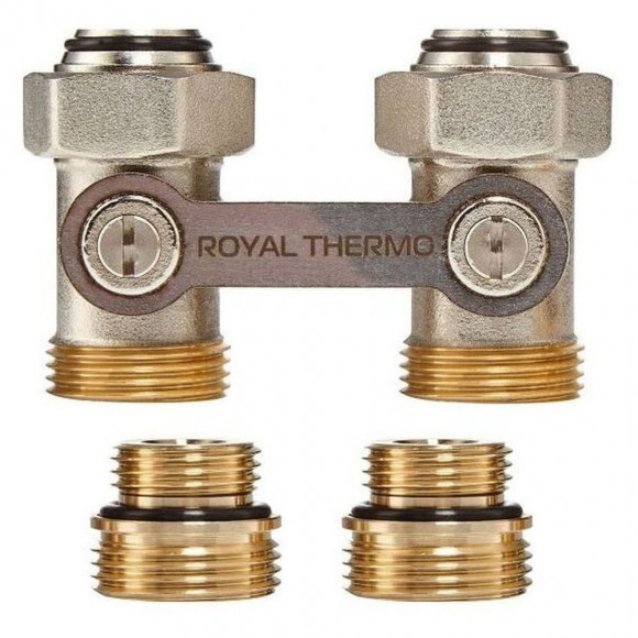 Набор Royal Thermo для нижнего подключения радиатора прямой раздельный 3/4х3/4ЕК Набор Royal Thermo для нижнего подключения радиатора прямой раздельный 3/4х3/4ЕК