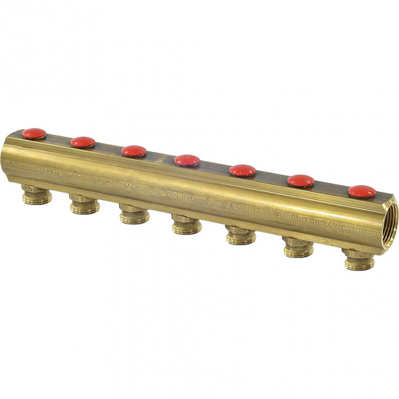 Коллектор Giacomini с отсечными клапанами 1" x 3/4"E /7, R553SY047 Коллектор Giacomini с отсечными клапанами 1" x 3/4"E /7, R553SY047