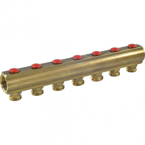 Коллектор Giacomini с отсечными клапанами 1" x 3/4"E /7, R553SY047 Коллектор Giacomini с отсечными клапанами 1" x 3/4"E /7, R553SY047