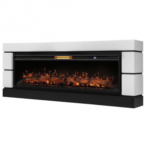 Каминокомплект: Очаг Royal Thermo Aurora RTFP/P-AR60LS, портал Moderno 60, белый Каминокомплект: Очаг Royal Thermo Aurora RTFP/P-AR60LS, портал Moderno 60, белый