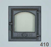 410 SVT каминная дверца со стеклом(одностворчатая) (325х290)    
