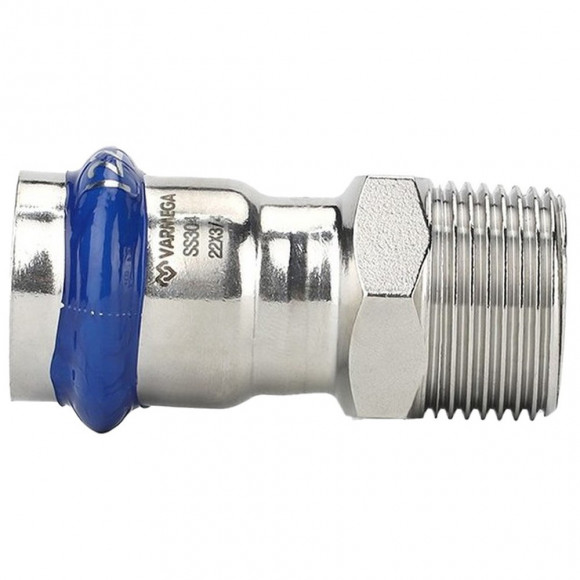 Муфта VARMEGA раструбная Inox Press НР 18x1/2" Муфта VARMEGA раструбная Inox Press НР 18x1/2"