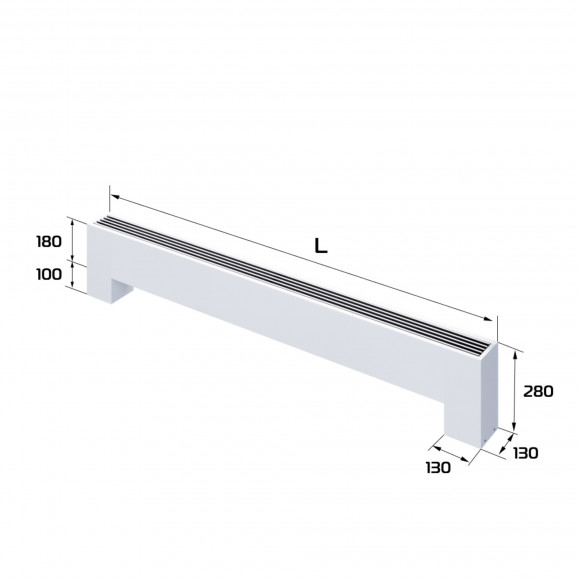 Конвектор напольный Royal Thermo STEP-180/130/1200-3-N-WT-LG-NA Конвектор напольный Royal Thermo STEP-180/130/1200-3-N-WT-LG-NA