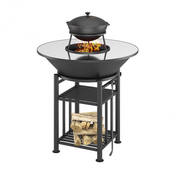 Fantastic Grill Везувий Ø 1000 (чаша+подставка+плита+решетка чугунная"СТЕЙК" Ø 450мм+крышка) Fantastic Grill Везувий Ø 1000 (чаша+подставка+плита+решетка чугунная"СТЕЙК" Ø 450мм+крышка)