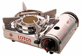 1-конфорочная портативная газовая плита Lotos Ceramic TR-350