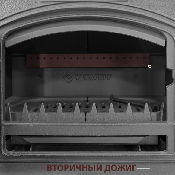 Печь-камин Везувий KZ-14РS "Антрацит" Печь-камин Везувий KZ-14РS "Антрацит"