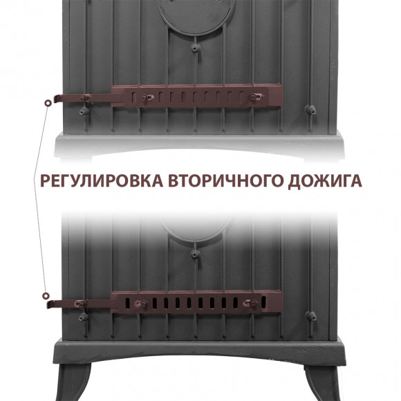 Печь-камин Везувий KZ-14РS "Антрацит" Печь-камин Везувий KZ-14РS "Антрацит"