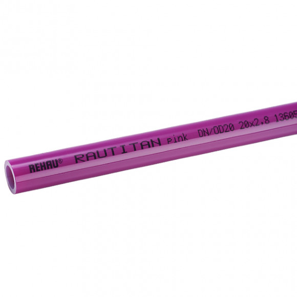 Труба универсальная REHAU RAUTITAN pink+ 25х3,5, метр, (50) Труба универсальная REHAU RAUTITAN pink+ 25х3,5, метр, (50)