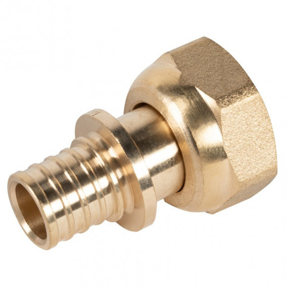 Муфта Royal Thermo ritable аксиальная с нак.гайкой, латунь, 25х1 Муфта Royal Thermo ritable аксиальная с нак.гайкой, латунь, 25х1