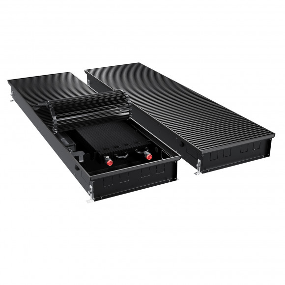Конвектор внутрипольный Royal Thermo ATRIUM TURBO-110/400/2900-DG-U-BL