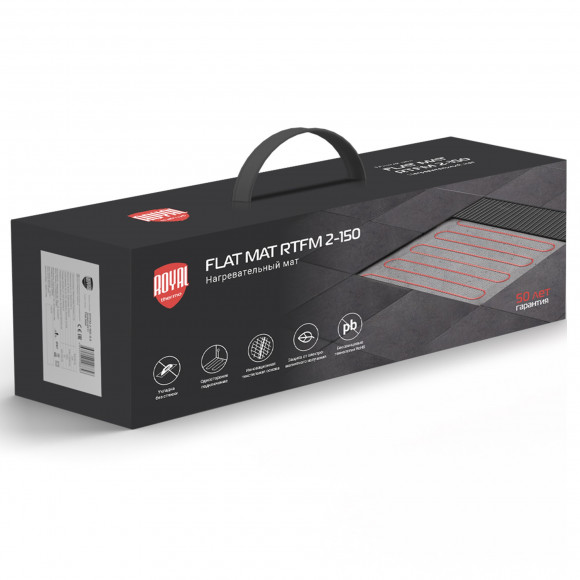 Мат нагревательный Royal Thermo Flat Mat RTFM 2-150-6 с терморегулятором RTI-16 Мат нагревательный Royal Thermo Flat Mat RTFM 2-150-6 с терморегулятором RTI-16