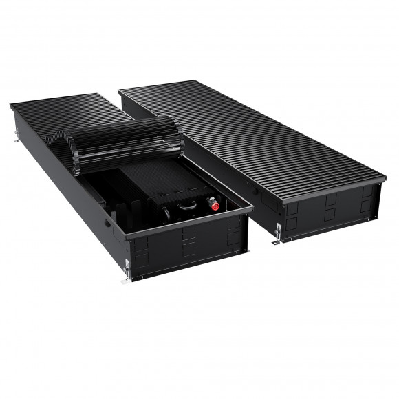 Конвектор внутрипольный Royal Thermo ATRIUM TURBO-150/400/2100-DG-U-BL
