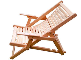 Кресло-шезлонг деревянное складное