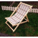 Кресло-шезлонг деревянное складное (ткань)