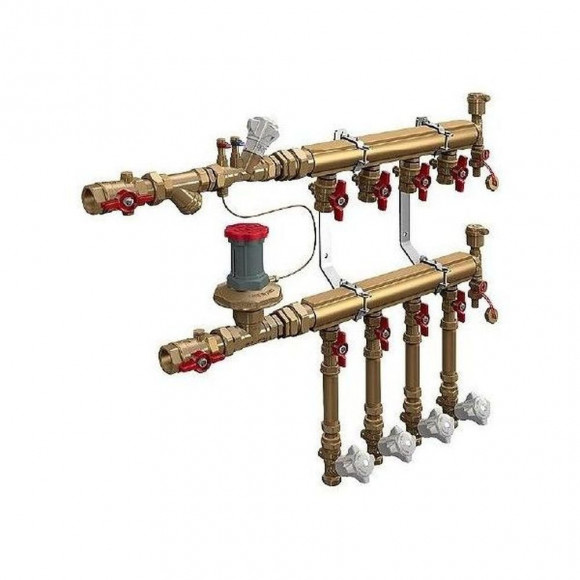 Узел коллекторный Giacomini отопления этажный, подключение тип B3 1" x 3/4" / 2, GE553Y152 Узел коллекторный Giacomini отопления этажный, подключение тип B3 1" x 3/4" / 2, GE553Y152