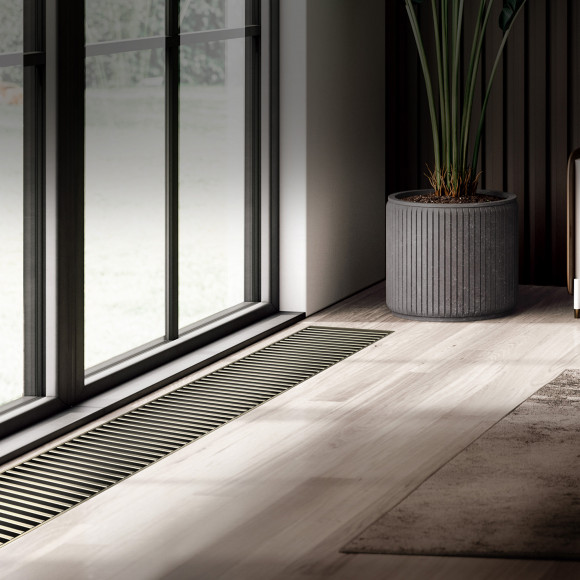 Конвектор внутрипольный Royal Thermo ATRIUM TURBO-110/300/2800-DG-U-LB Конвектор внутрипольный Royal Thermo ATRIUM TURBO-110/300/2800-DG-U-LB