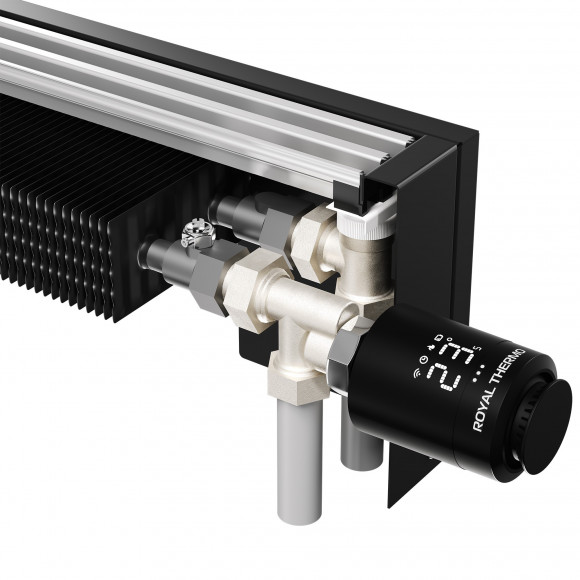 Конвектор напольный Royal Thermo STEP-80/130/2800-1-N-SS-LG-NA Конвектор напольный Royal Thermo STEP-80/130/2800-1-N-SS-LG-NA