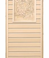 Дверь глухая липа с рисунком (коробка осина) 1900х700