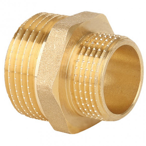 Ниппель Gappo переходной НР-НР латунный 1 1/2" х 3/4"