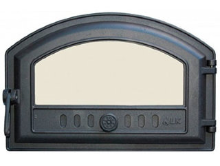 LK 324 дверка топочная со стеклом (410х180/250) 
